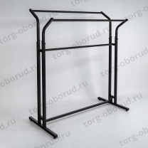 Вешало (стойка) напольное регулируемое двустороннее, черное A-СТ-105Н-Л(черн)