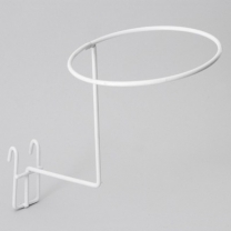 Крючок под шапку для решетки (сетки) при оборудовании магазина, 150 мм, белый 210009