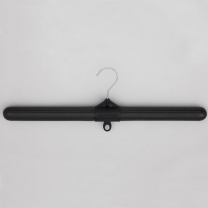 Вешалка плечики для верхней одежды пластиковая, 460 мм, черная, размер одежды: 48-50(L), В-110-Т
