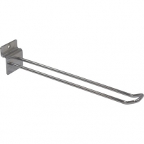 Еврокрючок двойной, хром, на торговую панель MD-F 301