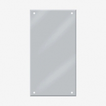 ЗП-3 Зеркало(зеркальное полотно) в прихожую и магазин одежды, 900х450мм, толщина 6мм