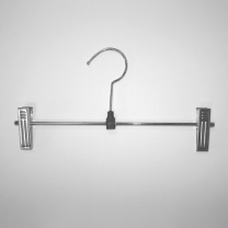 Вешалка плечики с зажимом для одежды металлическая с прищепками для брюк, 290 мм, одноярусная, 7877