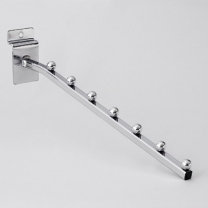 Кронштейн 7 шариков, хром на торговую панель для оборудования магазинов 220119