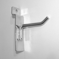 Крючок, хром, на торговую панель для оборудования магазинов 5001/5