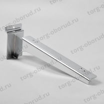 Кронштейн под полку, хром, на торговую панель для оборудования магазинов 5103