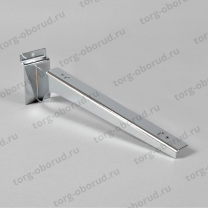 Кронштейн под полку 300 мм, хром, на торговую панель для оборудования магазинов 5104 