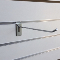 Крючок 250 мм, хром на торговую панель для оборудования магазинов K06-250-К