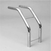 Сгиб горизонтальный для плоских колонн, 300х300 мм, хром TRI-05(TS-5) к системе tritix (тритикс)