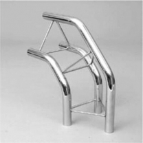 Сгиб правильный внешний для треугольных колонн 300х300 мм, хром к системе tritix (тритикс) TRI-07(TS-7)