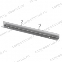 Полкодержатель сквозной прямой откидной, длинна 300мм, хром TRI-22(T-22) к системе tritix (тритикс)