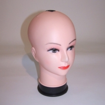 Манекен голова женская для шапок, с волосами (парик отдельно), 1710