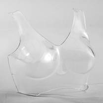 Манекен формы: бюст женский, цвет прозрачный, М-311