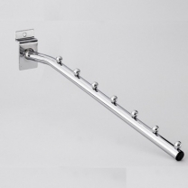 Кронштейн 340 мм, 7 шариков, хром к торговой панели для оборудования магазинов 220118