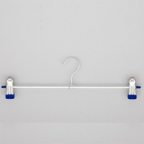 Вешалка плечики с зажимом для одежды металлическая с прищепками для брюк и юбок, 290 мм 8871