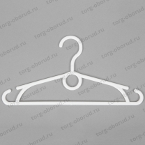 Вешалка плечики для детской одежды пластиковая с перекладиной, 320 мм В-300П(крут)