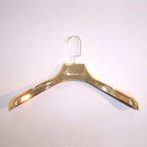 Вешалка плечики для верхней одежды, пластиковая, зимняя, 450 мм, золотистая, размер одежды: 48-50(L).  G805B