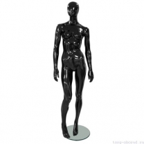 Манекен женский, абстрактный, для одежды в полный рост, цвет стоячий прямо. MD-Glance 14(черн)
