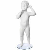 Манекен детский, скульптурный, белого цвета, для одежды в полный рост, на 2 года, стоячий прямо. MD-Peppy 14-01M