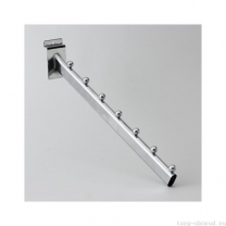 Кронштейн 340 мм, 7 шариков, хром, к торговой панели для оборудования магазинов 220146