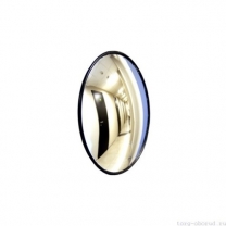 Зеркало обзорное противокражное, диаметр 450мм, цвет обода черный. MD-CM(U)-45