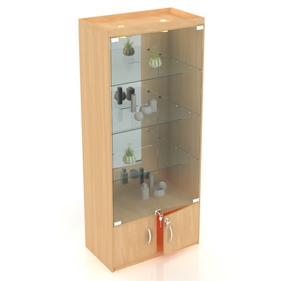 Витрина со стеклом для магазина